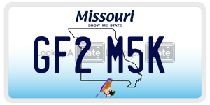 GF2M5K  license plate in MO