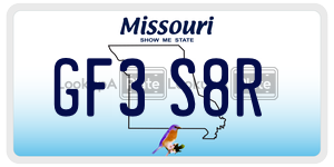 GF3S8R  license plate in MO