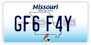 GF6F4Y  license plate in MO