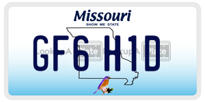 GF6H1D  license plate in MO