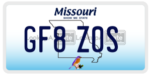 GF8Z0S  license plate in MO