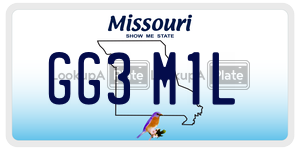 GG3M1L  license plate in MO