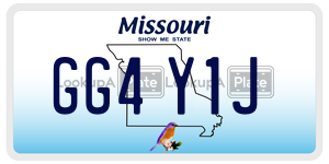 GG4Y1J  license plate in MO