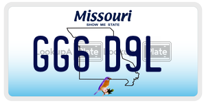 GG6D9L license plate in Missouri