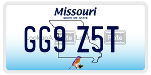 GG9Z5T  license plate in MO
