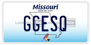 GGESQ  license plate in MO