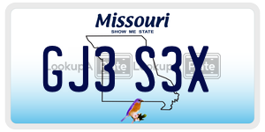GJ3S3X  license plate in MO