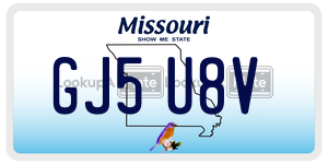 GJ5U8V license plate in Missouri