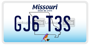 GJ6T3S  license plate in MO