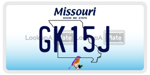 GK15J  license plate in MO