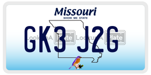 GK3J2G  license plate in MO