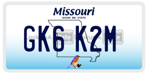 GK6K2M  license plate in MO