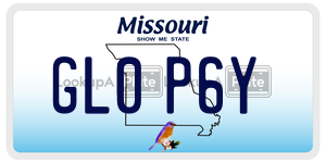 GL0P6Y  license plate in MO