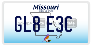 GL8E3C  license plate in MO