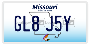 GL8J5Y  license plate in MO