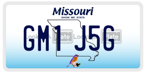 GM1J5G  license plate in MO