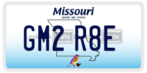 GM2R8E license plate in Missouri