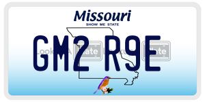 GM2R9E license plate in Missouri