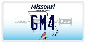 GM4  license plate in MO