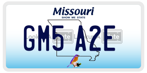 GM5A2E license plate in Missouri