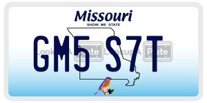 GM5S7T  license plate in MO