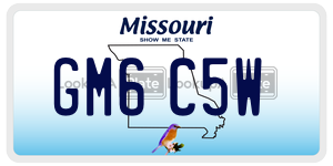 GM6C5W  license plate in MO