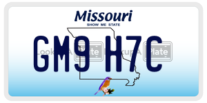 GM9H7C  license plate in MO