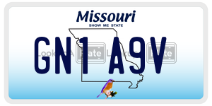 GN1A9V  license plate in MO