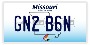 GN2B6N  license plate in MO