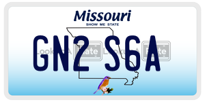 GN2S6A  license plate in MO