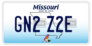 GN2Z2E  license plate in MO