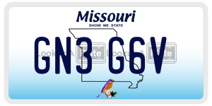 GN3G6V  license plate in MO