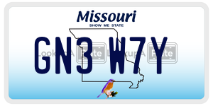 GN3W7Y  license plate in MO