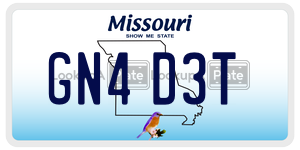 GN4D3T  license plate in MO