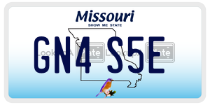 GN4S5E  license plate in MO