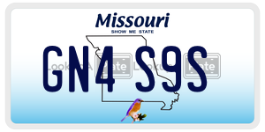 GN4S9S  license plate in MO