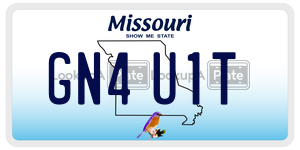 GN4U1T  license plate in MO