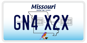 GN4X2X  license plate in MO