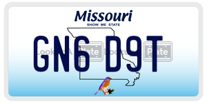 GN6D9T  license plate in MO