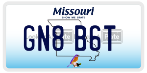 GN8B6T  license plate in MO