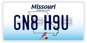 GN8H9U  license plate in MO