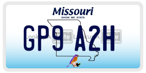 GP9A2H  license plate in MO