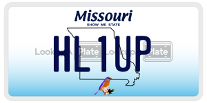 HL1UP  license plate in MO
