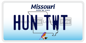 HUNTWT  license plate in MO