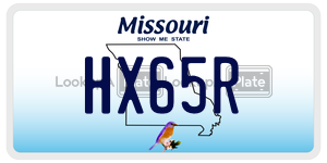 HX65R  license plate in MO