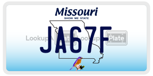 JA67F  license plate in MO