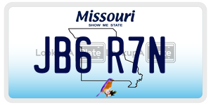 JB6R7N  license plate in MO
