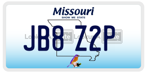 JB8Z2P  license plate in MO