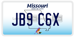 JB9C6X  license plate in MO