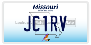 JC1RV  license plate in MO